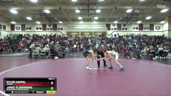 106 lbs Round 2 - Jared Glendening, Burlington Notre Dame vs Kyler Happel, Lisbon