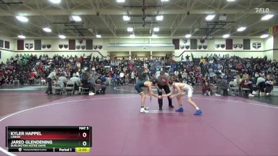 106 lbs Round 2 - Jared Glendening, Burlington Notre Dame vs Kyler Happel, Lisbon