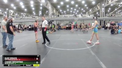 96 lbs Round 2 (4 Team) - Alex Wnuck, Mat Warriors Black vs Caiden DeMartino, Brawler Elite