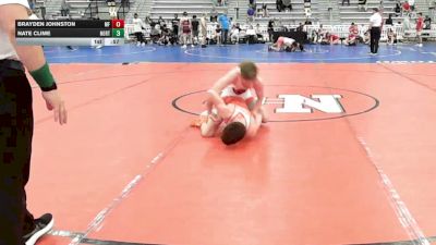 113 lbs Rr Rnd 3 - Brayden Johnston, MF Army Orange - HSB vs Nate Clime, North East Vipers - HSB
