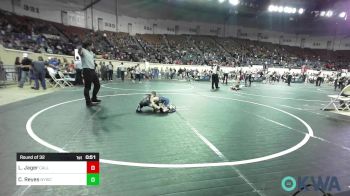 49 lbs Round Of 32 - Lane Jager, Carl Albert vs Cooper Reyes, Newcastle Youth Wrestling