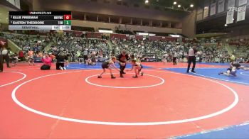67 lbs Semifinal - Easton Theodore, Team Conquer Wrestling vs Ellie Freeman, Mountain Home Flyers Youth Wrestling Club