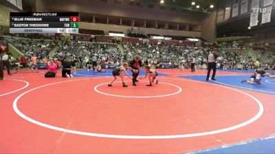 67 lbs Semifinal - Easton Theodore, Team Conquer Wrestling vs Ellie Freeman, Mountain Home Flyers Youth Wrestling Club