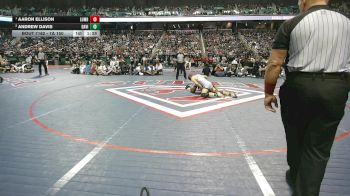 7A 150 lbs 1st Place Match - Aaron Ellison, Lumberton vs Andrew Davis, Davie