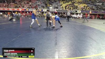 149 lbs Round 1 (16 Team) - Ryan Adams, Luther vs Hayden Brown, Johnson & Wales (RI)