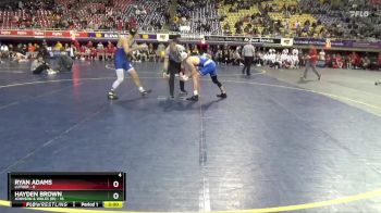149 lbs Round 1 (16 Team) - Ryan Adams, Luther vs Hayden Brown, Johnson & Wales (RI)