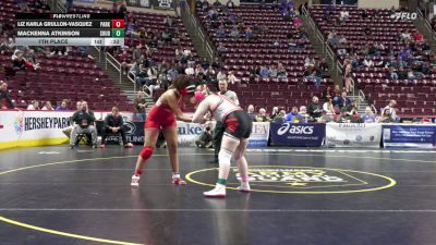 190 lbs 7th Place - Liz Karla Grullon-Vasquez, Parkland-G vs MacKenna Atkinson, Souderton-G