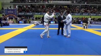 TAKESHIRO TANINO KAUAN YUUKI vs SEBASTIAN HENRIK SONNTAG 2020 European Jiu-Jitsu IBJJF Championship