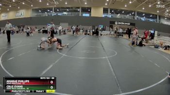 88 lbs 1st Place Match - Amarae Phillips, Noke Wrestling vs Cruz Evans, Hard Rock Concrete