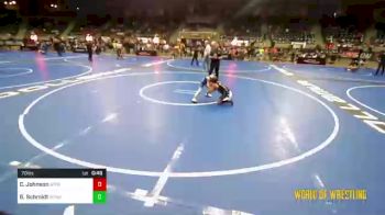 70 lbs Semifinal - Collin Johnson, Winfield Youth Wrestling Club vs Graham Schmidt, Brawlers Wrestling Club KS