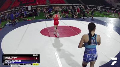 125 lbs Round 2 (16 Team) - Raenah Smith, Washington 1 vs Isabella Borrego, New Mexico