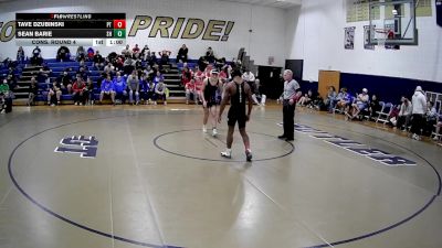 145 lbs Cons. Round 4 - Tave Dzubinski, Peters Township vs Sean Barie, Shaler