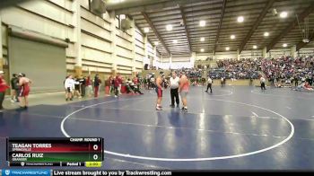 285 lbs Champ. Round 1 - Teagan Torres, Springville vs Carlos Ruiz, Granger