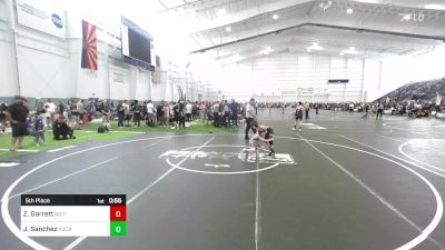 57 lbs 5th Place - Zachariah Garrett, No Team vs Joaquin Sanchez, Yucaipa Thunder WC