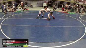 81-87 lbs Cons. Semi - Grant Gardiner, Uintah Wrestling vs Dylan Stubbs, Kanab Cowboys