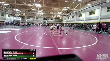 160 lbs Champ. Round 1 - Grayden Timm, Aberdeen Youth Wrestling Club vs Brayden Gust, Madison