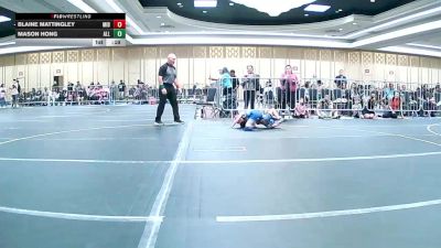 54 lbs Consi Of 16 #2 - Blaine Mattingley, Mid Valley Wolves Wr Ac vs Mason Hong, All Phase WC