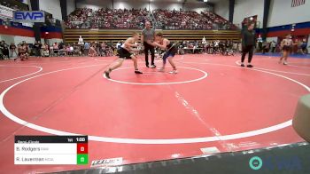 110 lbs Semifinal - Bryce Rodgers, Raw Wrestling Club vs Reid Lauerman, McAlester Youth Wrestling