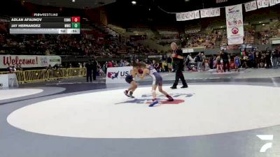 Intermediate Boys - 59 lbs Cons. Round 3 - Jay Hernandez, Madera Wrestling Club vs Adlan Afaunov, Elk Grove Wrestling Academy