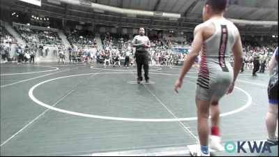 61 lbs Round Of 16 - Nicholas George, Tulsa North Mabee Stampede vs Brayden Webb, Harrah