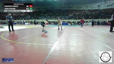 105 lbs Consi Of 8 #2 - Houston Horste, Shelton Wrestling Academy vs Gage Hoover, Cushing