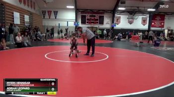 Bracket 12 lbs Quarterfinal - Myers Hennigar, Fort Madison Wrestling Club vs Adrian Leopard, Empire Academy