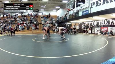 165 lbs Cons. Round 3 - Spencer Baulo, Boardman vs Cameron Daniels, Canton McKinley