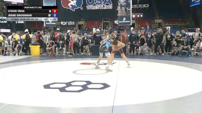 120 lbs Cons. Sub-rd Of 32 - Lydon Vega, Indiana vs Jesse Grossman, Montana
