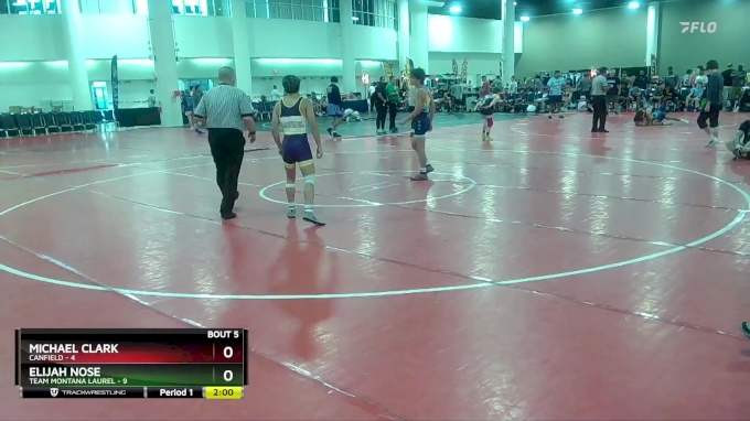 126 lbs Round 1 (10 Team) - Michael Clark, Canfield vs Elijah Nose ...