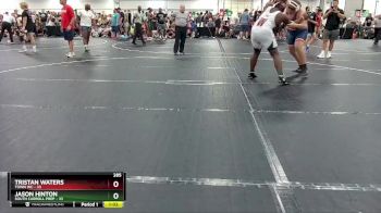 285 lbs Round 2 (4 Team) - Tristan Waters, Town WC vs Jason Hinton, South Carroll Prep