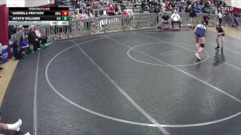 130 lbs 5th Place Match - Jaydyn Williams, Sierra Vista vs Gabriela Proykov, Lake Mead Christian Academy