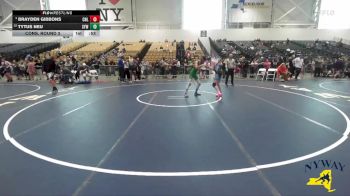 101 lbs Cons. Round 3 - Brayden Gibbons, Club Not Listed vs Tytus Neu, Shaker Youth Wrestling