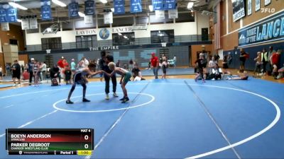 86-91 lbs Round 1 - Parker DeGroot, Charger Wrestling Club vs Boeyn Anderson, SYRACUSE
