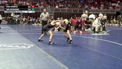 3A-106 lbs Semifinal - Abe Heysinger, Dubuque Hempstead vs Cruz Gannon, Dowling Catholic