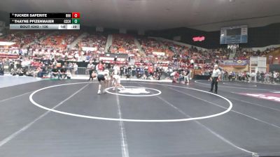 126 lbs Cons. Semi - Thayne Pfizenmaier, Clay Center Community HS vs Tucker Saferite, Rose Hill HS