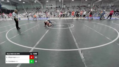 100 lbs Rr Rnd 2 - Gabe Oberman, Buffalo Valley Wrestling Club - Black vs Dominic Cordero, Team 922