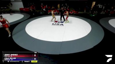 130 lbs Round 3 (10 Team) - Jimmy Jimenez, SAWA-GR vs Cole Millan, MDWA-GR