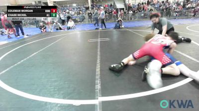 112 lbs Semifinal - Coleman Morgan, North Desoto Wrestling Academy vs Chase Nickel, All American Wrestling