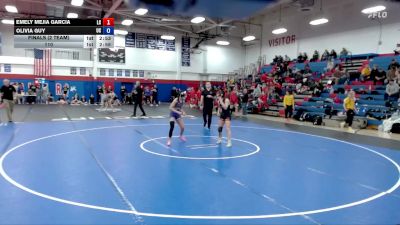 110 lbs Finals (2 Team) - Emely Mejia Garcia, Loras vs Olivia Guy, Ursinus