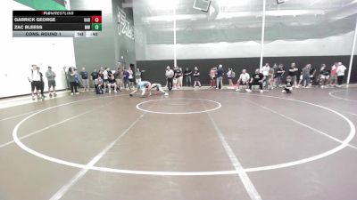 138 lbs Cons. Round 1 - Garrick George, Har-Ber vs Zac Bleess, Mo West