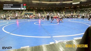 96 lbs Consi Of 16 #2 - Tristen Cross, Brushy Wrestling Club vs Cole Potts, SWAT