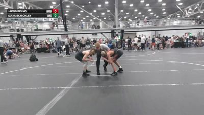 113 lbs Quarterfinals (8 Team) - Jacob Benyo, Mat Assassins Black vs Izaya Schickley, JV All Stars