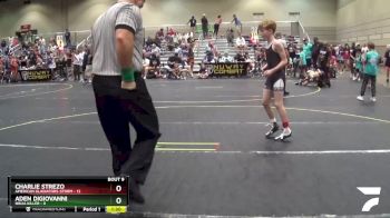 90 lbs Round 3 (6 Team) - Charlie Strezo, American Gladiators-Storm vs Aden Digiovanni, Ninja Killer