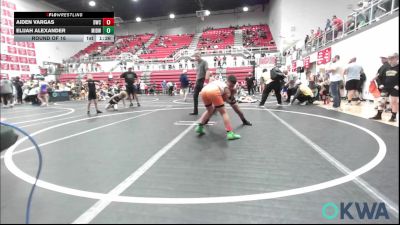100 lbs Round Of 16 - Aiden Vargas, Dumas Wrestling Club vs Elijah Alexander, Midwest City Bombers Youth Wrestling Club