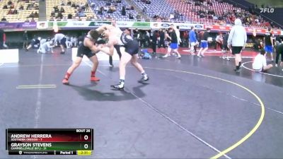 197 lbs Placement Matches (16 Team) - Andrew Herrera, Southern Oregon vs Grayson Stevens, Campbellsville (Ky.)