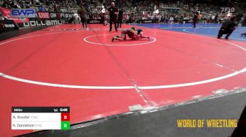 68 lbs Quarterfinal - Aubrey Snyder, Team Tulsa Wrestling Club vs Kyleigh Danielson, Texas Elite