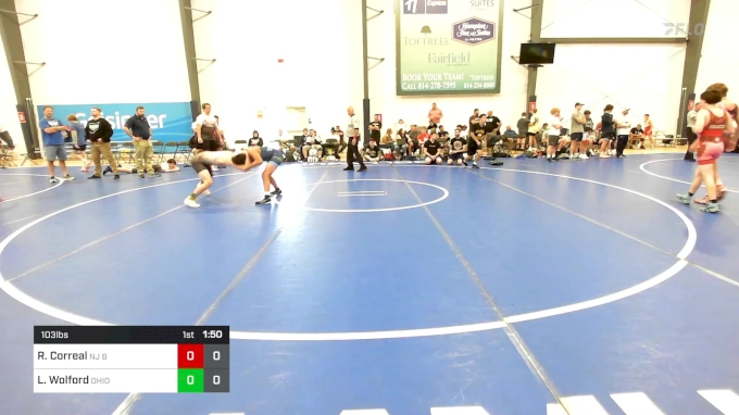 103 lbs Rr Rnd 5 Riley Correal NJ Black And Yellow vs Logan Wolford Ohio Titan