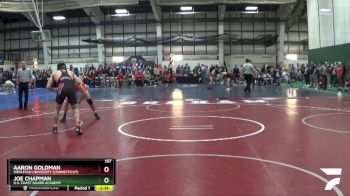 157 lbs Quarterfinal - Aaron Goldman, Wesleyan University (Connecticut) vs Joe Chapman, U.S. Coast Guard Academy