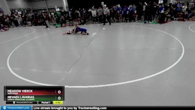 105 lbs Champ. Round 2 - Nevaeh Lavarias, Hawaii Wrestling Academy vs Meadow Vierck, Wisconsin