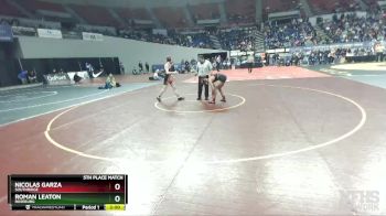 6A-126 lbs 5th Place Match - Roman Leaton, Roseburg vs Nicolas Garza, Southridge